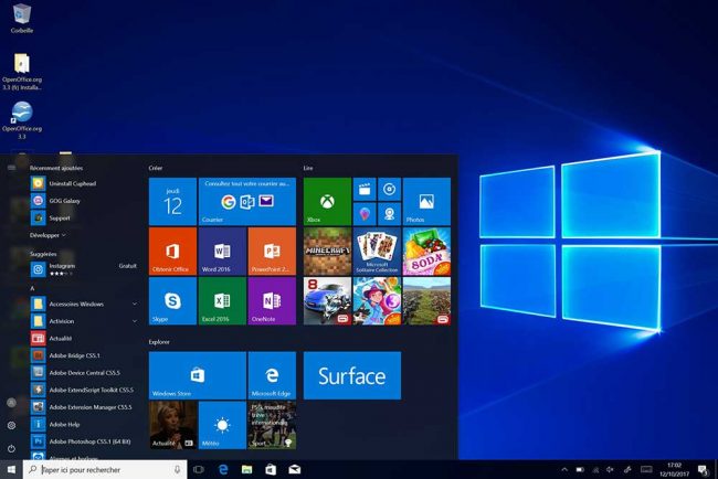  Le Microsoft Surface Laptop sous Windows 10 &copy; LaboFnac