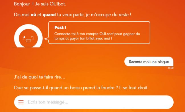SNCF chatbot