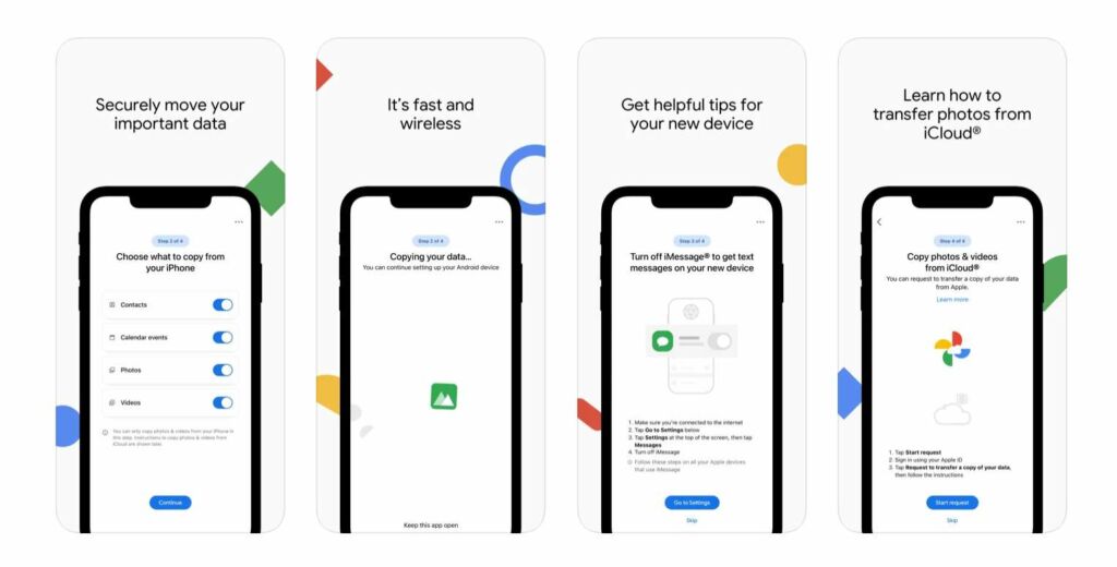 Quelques clics, quelques &eacute;tapes pour transf&eacute;rer une partie des donn&eacute;es d'un iPhone vers un smartphone Android