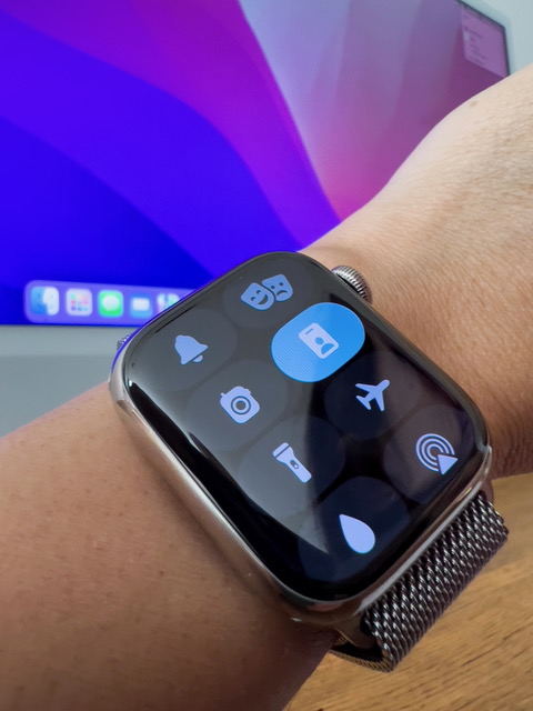 Aper&ccedil;u du mode Concentration de l'Apple Watch.