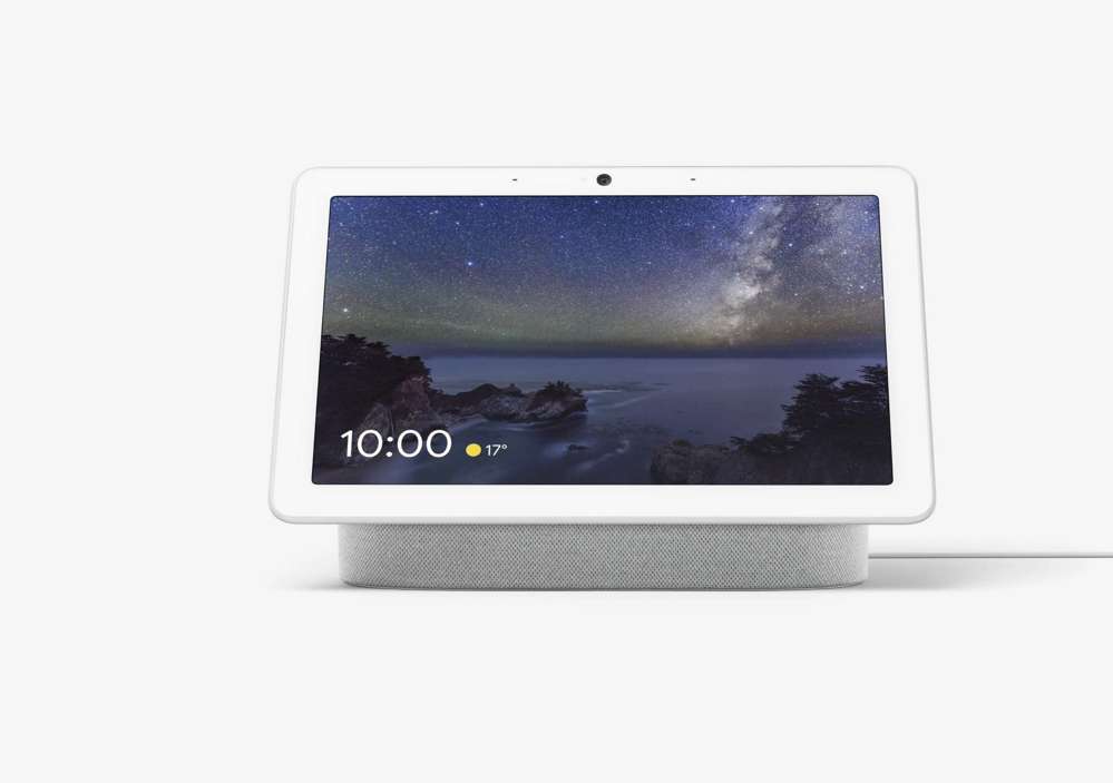 La Google Nest Hub Max tourne sous Fuschia OS.